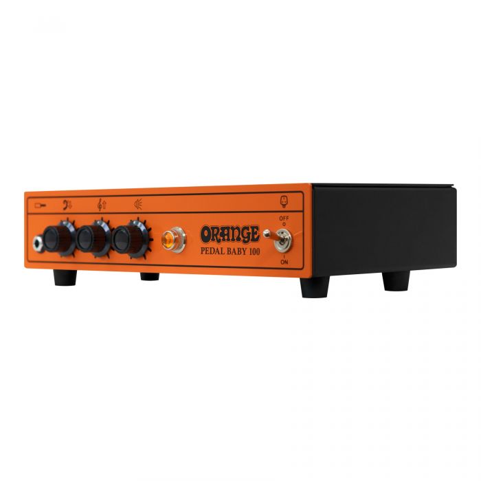 Orange Pedal Baby 100 power amp front angle