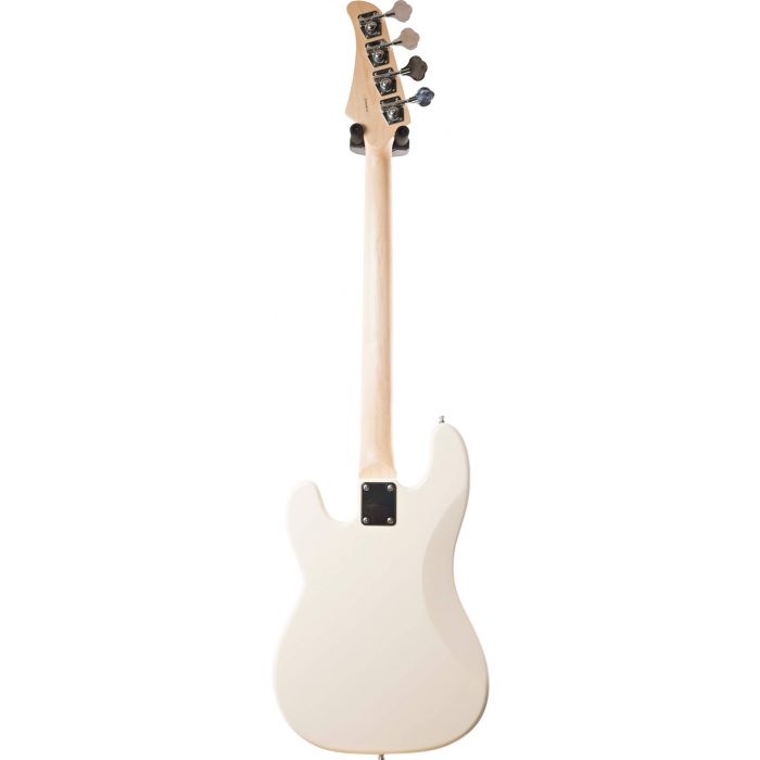 Eastcoast GJ10-AW Bass Guitar in Arctic White Rear View