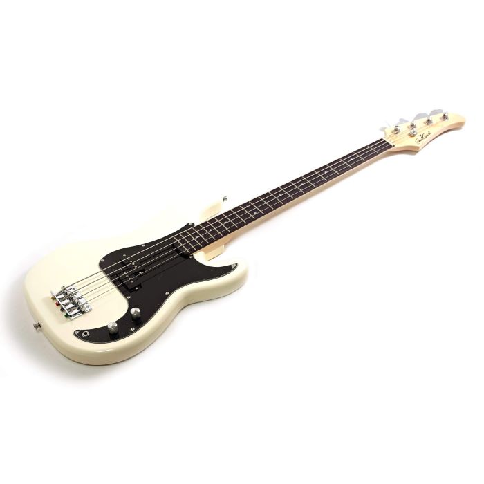 Eastcoast GJ10-AW Bass Guitar in Arctic White Angle View