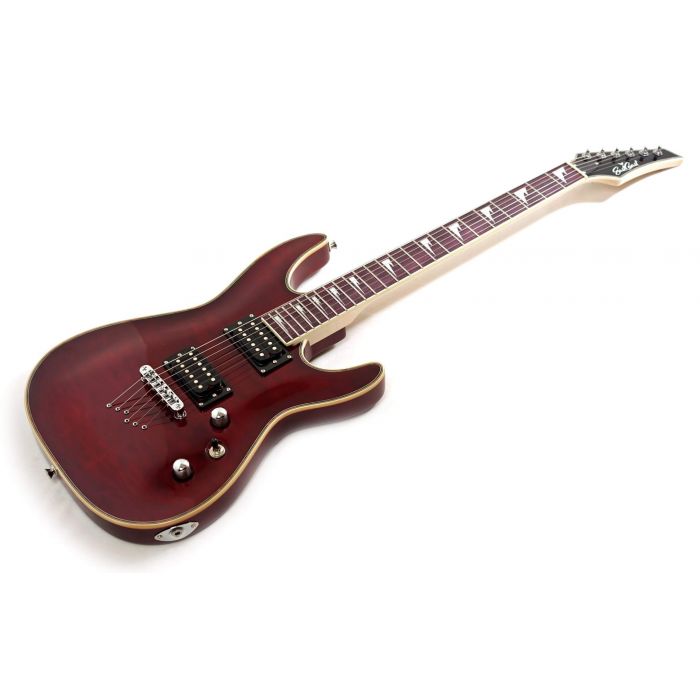Eastcoast GV320-DCH Electric Guitar Dark Cherry Angled View