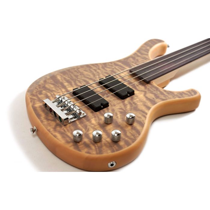 Eastcoast GB210FL-NS Fretless Bass Natural Body