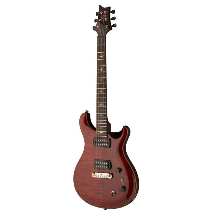PRS SE Pauls Guitar Fire Red front angle