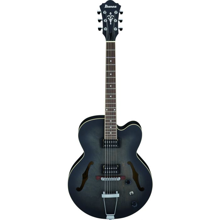 Ibanez AF55 Artcore Full-Hollowbody Guitar, Trans Black Flat