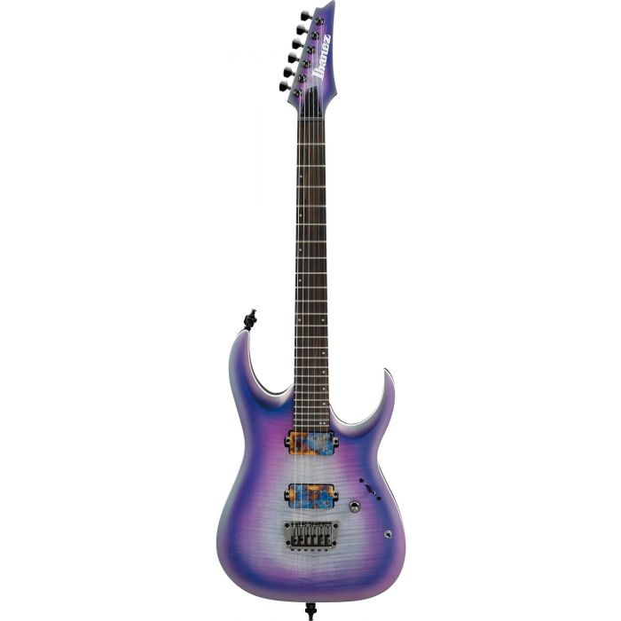 Ibanez RGA61AL Axion Label Electric Guitar, Indigo Aurora Burst Flat