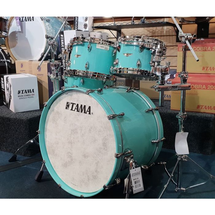Tama Star Walnut Drum Kit in Grand Aqua Blue