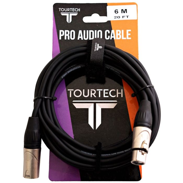 TOURTECH TTMC-N6R 6m XLR to XLR Microphone Cable Packaging