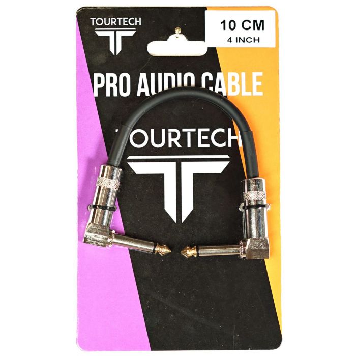 TOURTECH 4 Inch Angled Patch Cable in Packaging