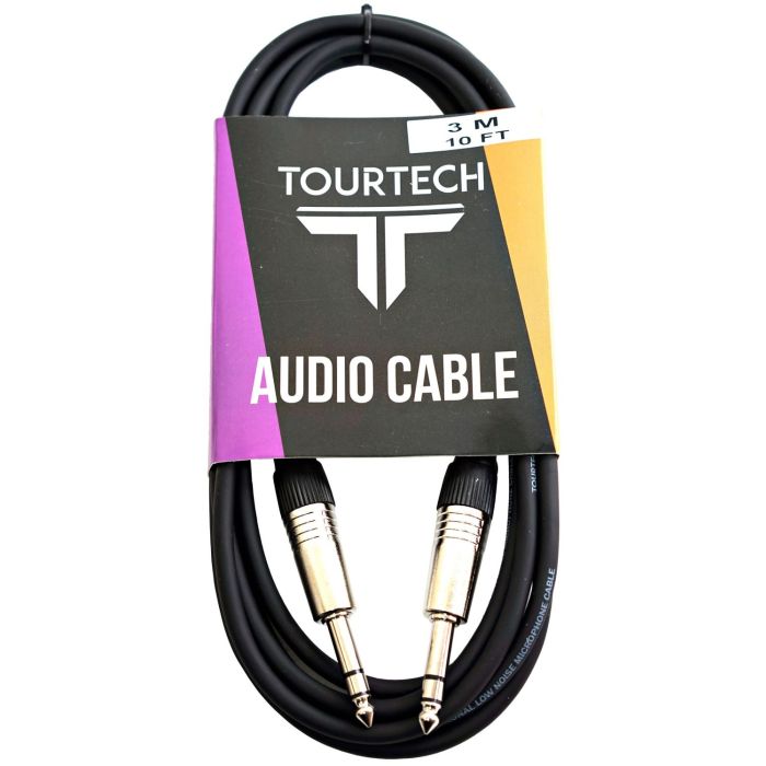 TOURTECH TTAC-3PSDL Deluxe 10ft Jack to Jack Audio Cable in Packaging