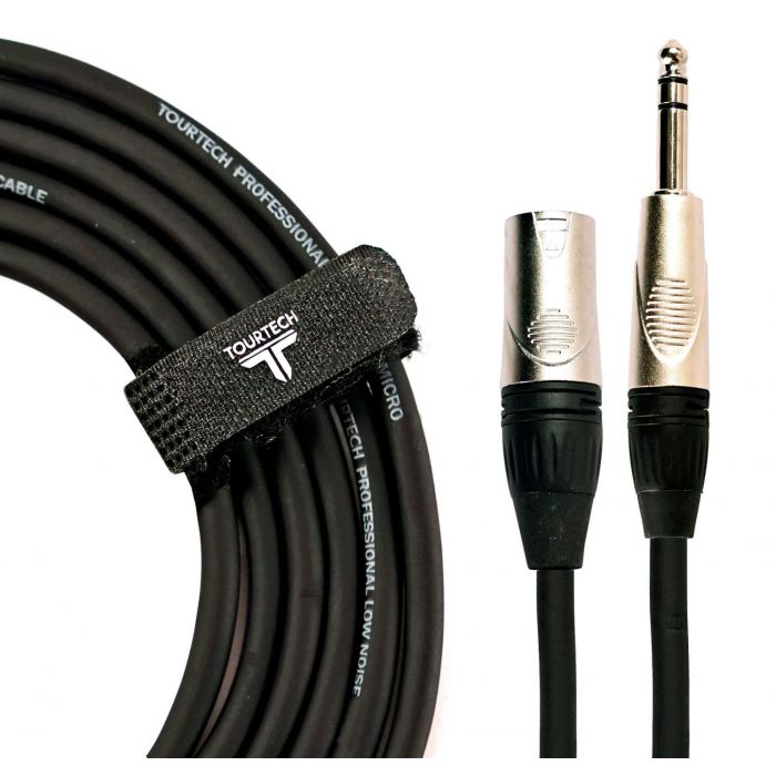 TOURTECH N-Series 33ft Stereo Phone to XLR Audio Cable