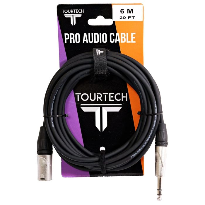 TOURTECH 20ft N-Series Stereo Jack to XLR Audio Cable Packaging