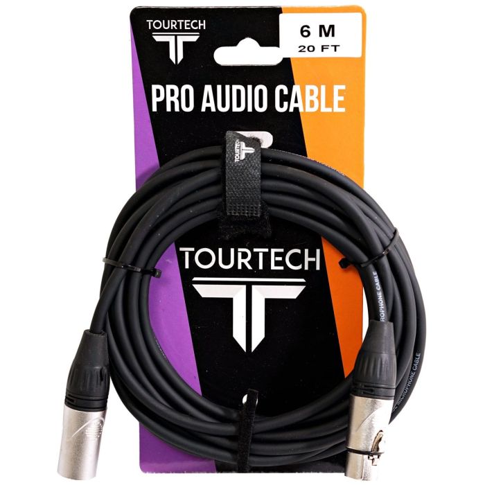 TOURTECH TTMC-N6R 6m XLR to XLR Microphone Cable Packaging