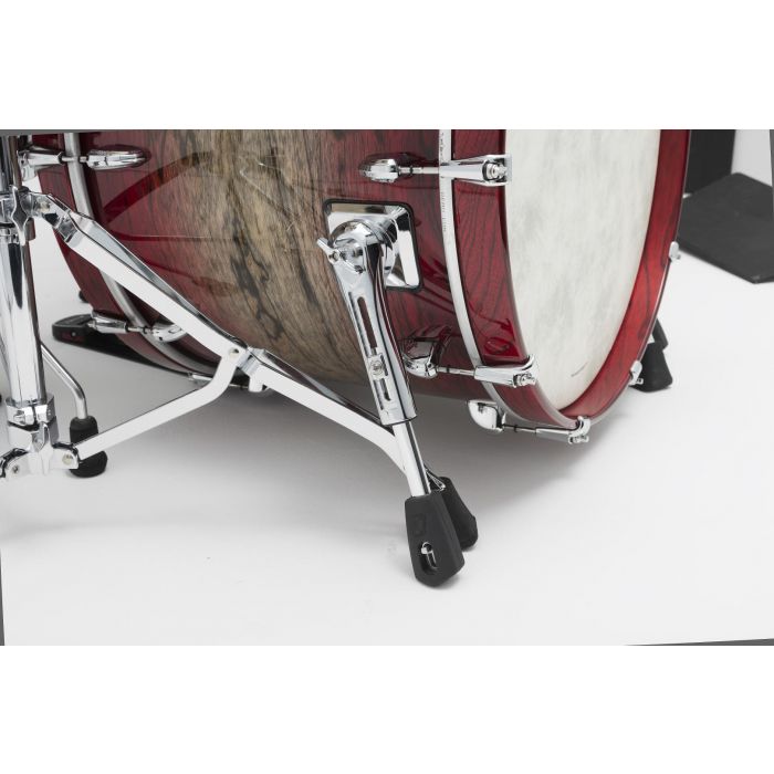 Tama Star Walnut 4pc Drum Shell Pack Garnet Japanese Sen Burst Bass Drum Spurs