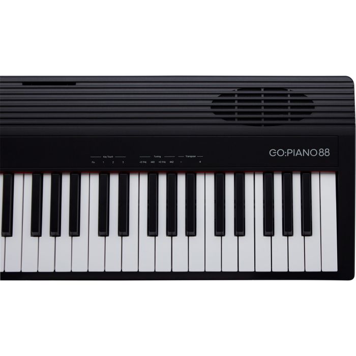 Roland GO:Piano 88 Digital Piano Keyboard Top View, Right Octaves