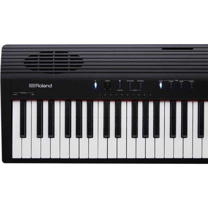 Roland GO:Piano 88 Digital Piano Keyboard Top View, Left Octaves