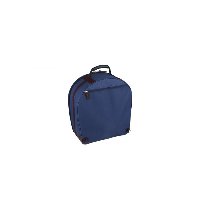 Tama Powerpad Designer Snare Drum Bag Navy Blue 6.5 x 14 Back with Straps Hidden