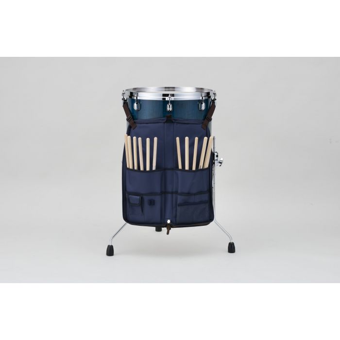 Tama Powerpad Designer Drum Stick Bag Navy Blue Open and In Use