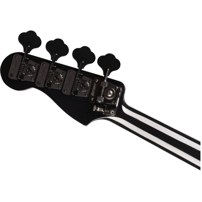 Fender Duff McKagen Deluxe Precision Bass RW White Pearl Headstock Tuning Machines