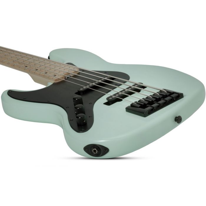 Schecter J-5 Sea Foam Green Left-Handed 5-String Bass Guitar MN