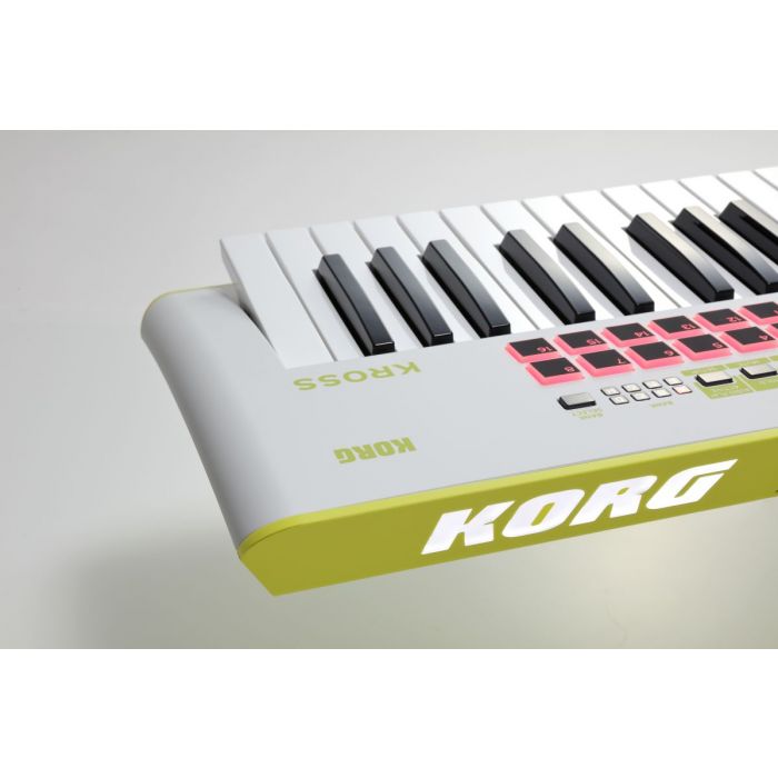 Korg Kross 2 Special Edition Neon Green Synthesizer Workstation Angle