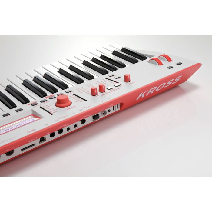 Korg Kross 2 Special Edition Neon Red Synthesizer Workstation Angle
