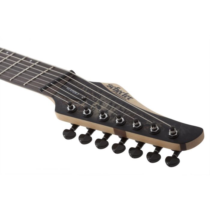 Schecter Reaper-7 Multi-Scale Charcoal Burst 7 String Guitar