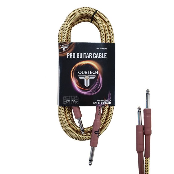 TOURTECH Pro Braided Tweed 10ft Guitar Cable