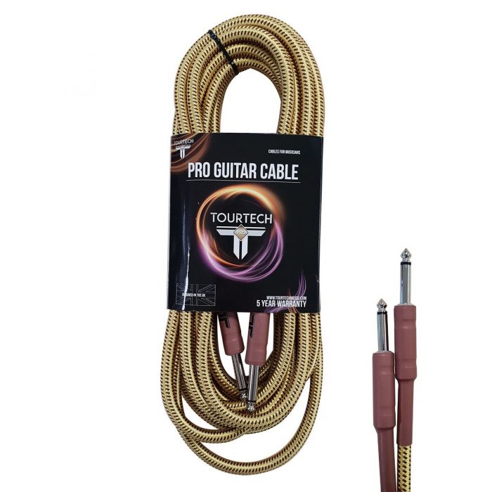 TOURTECH Pro Braided Tweed 20ft Guitar Cable