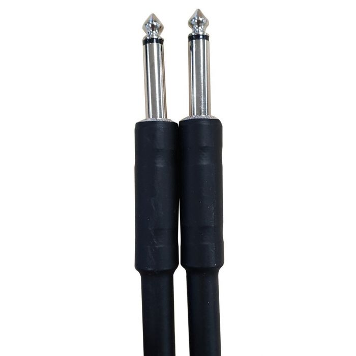 TOURTECH Pro Braided Black and Grey 10ft Guitar Cable Connectors