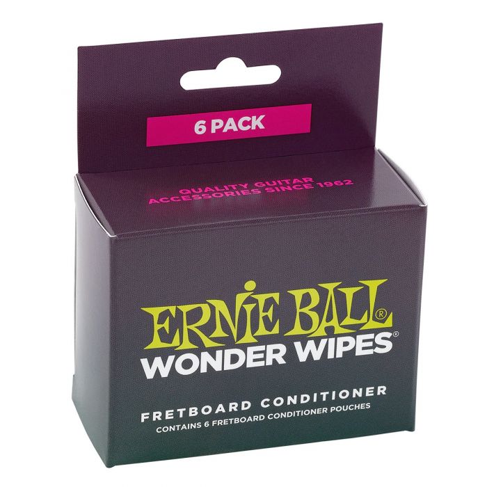 Ernie Ball Wonder Wipes Fretboard Conditioner 6-Pack
