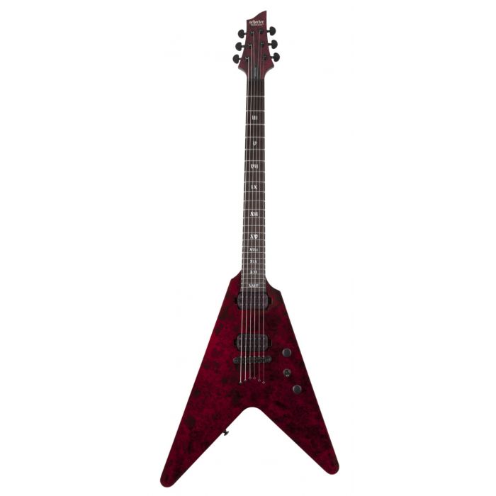 Schecter V-1 Apocalypse Red Reign Electric Guitar