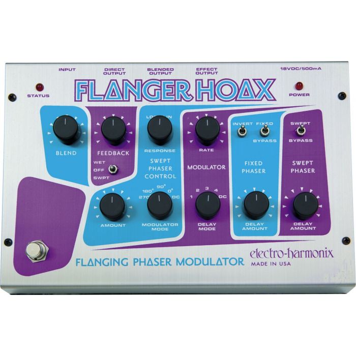 Electro Harmonix Flanger Hoax Modulator Guitar Effects Pedal