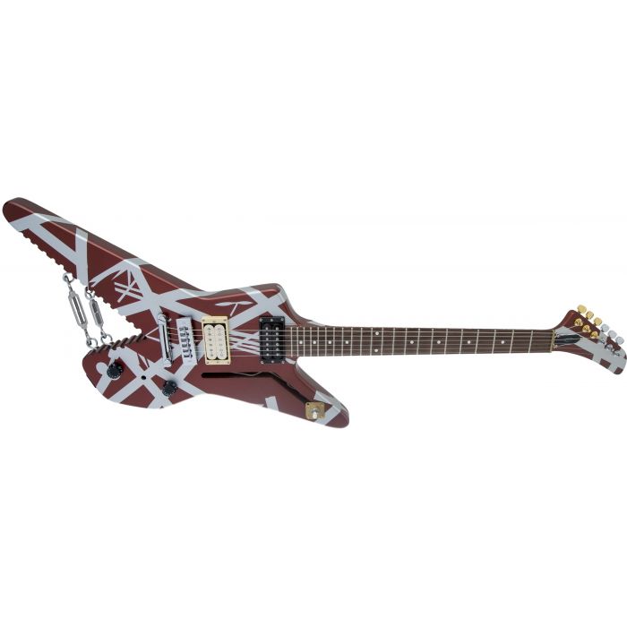 EVH Striped Series Shark Electric Guitar High Angle