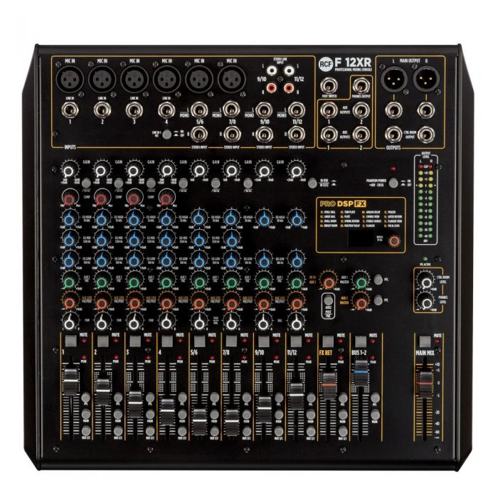 RCF F12XR 12-Channel Studio Mixing Console