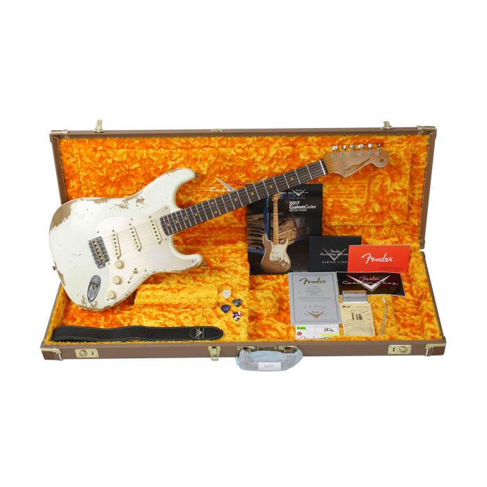 Fender Custom Shop LTD 59 Strat Heavy Relic Aged Olympic White