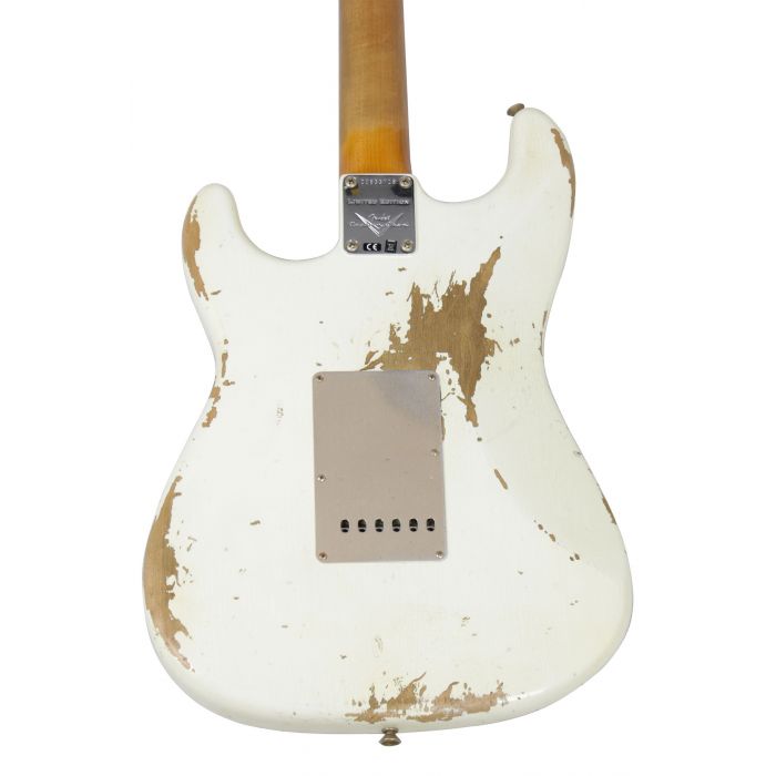 Fender Custom Shop LTD 59 Strat Heavy Relic Aged Olympic White Back