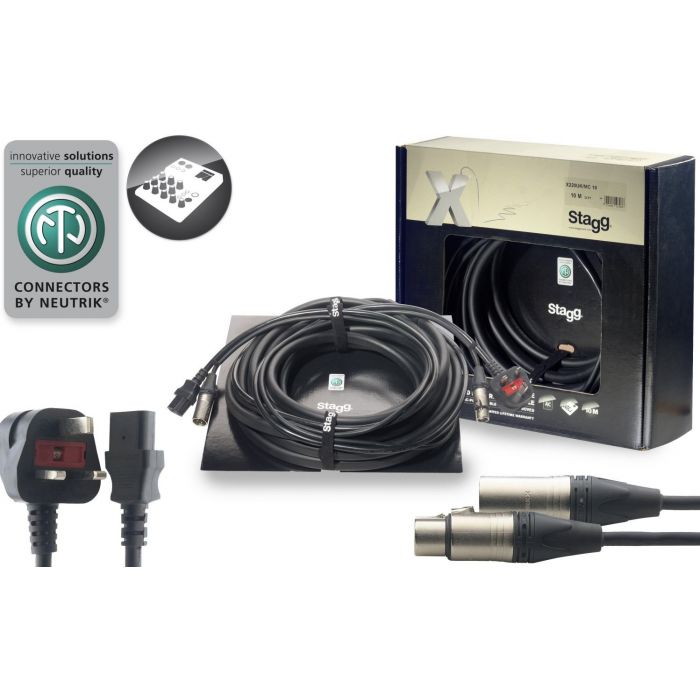 Code Professional X220 10 MTR Audio Combined Power and Audio Cable