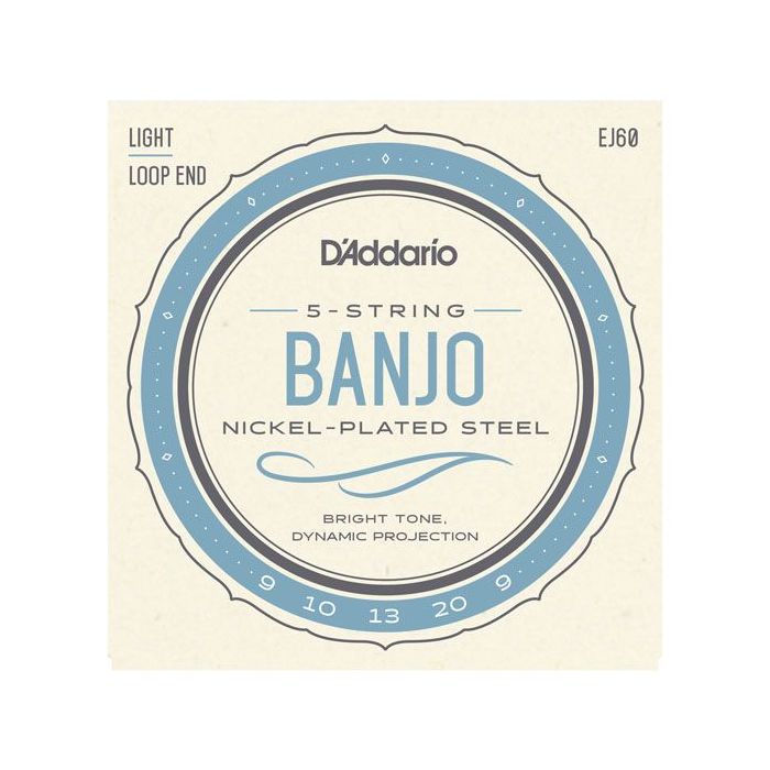 D'Addario EJ60 Light 5-String Banjo Strings 9-20