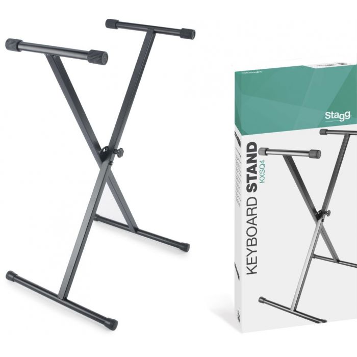 Stagg KXSQ4 Single Braced X-Style Keyboard Stand Welded