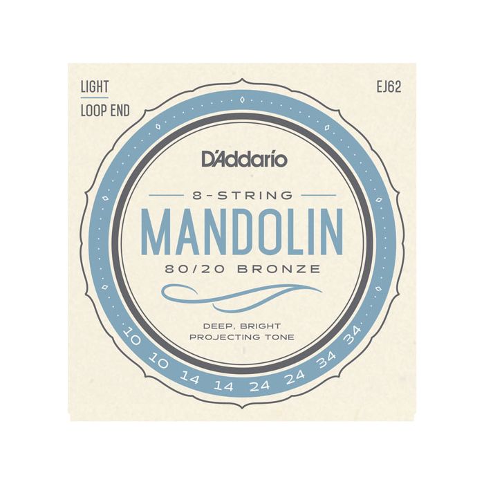 D'Addario EJ62 Light Mandolin Strings 10-34