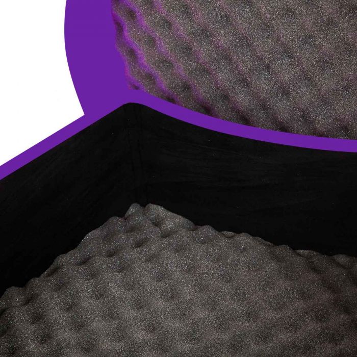Hardcase Purple 14" Snare Case Foam Lined Interior