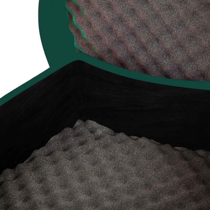 Hardcase Dark Green 14" Snare Case Foam Lined Interior