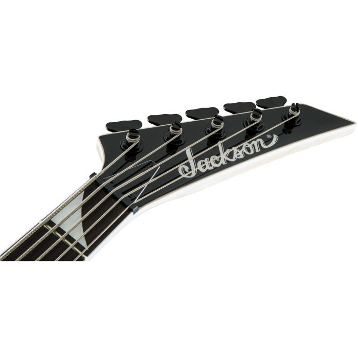 Jackson JS Series Concert Bass JS3VQ 5-String Bass AH Transparent Black Burst Headstock