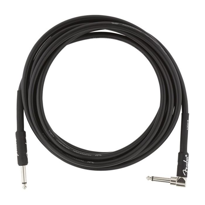 Fender Professional Series Instrument Cable 10ft Straight to Angled Black - Out of Packaging