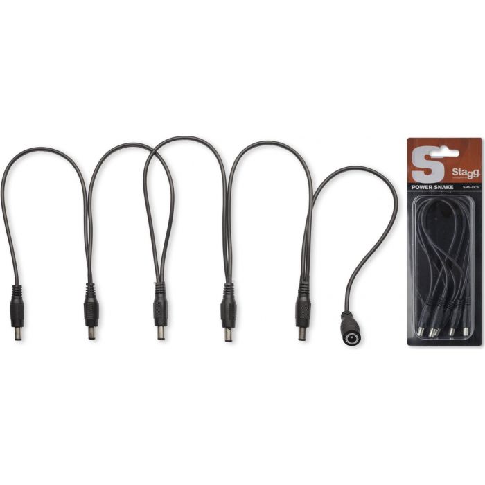 Stagg 5-Way Effect Pedal Power Supply Snake Cable