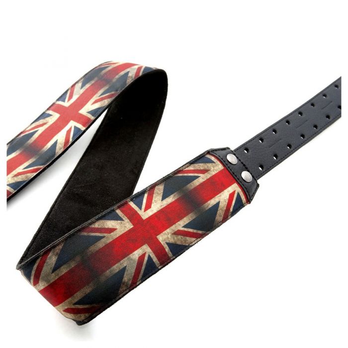 Vox Union Jack Funky Leather Guitar Strap 2