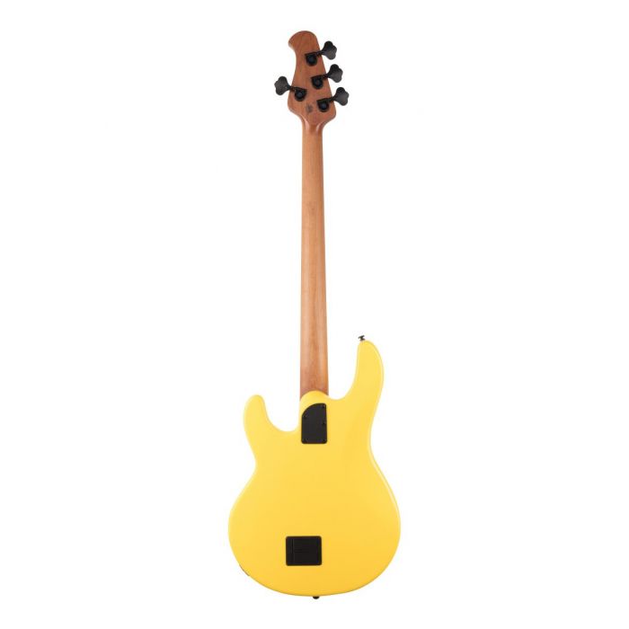 Rear-view image of a 2018 Music Man Stingray Special in HD Yellow