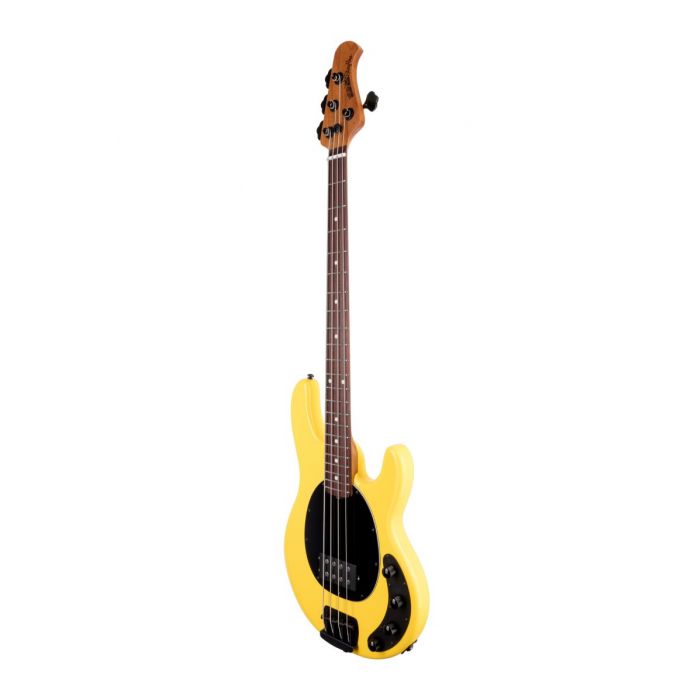 Music Man StingRay Special in HD Yellow seen from a tilted angle
