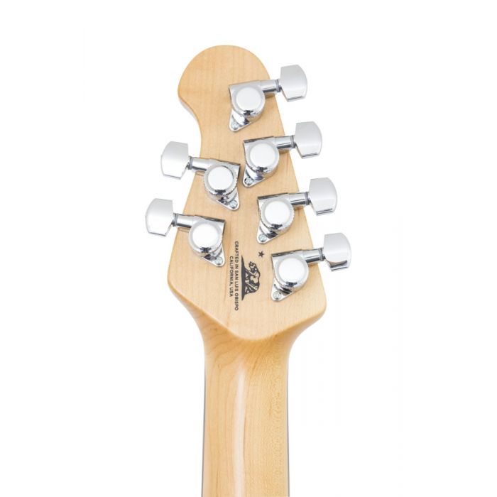 Rear headstock view of Music Man Cutlass guitar