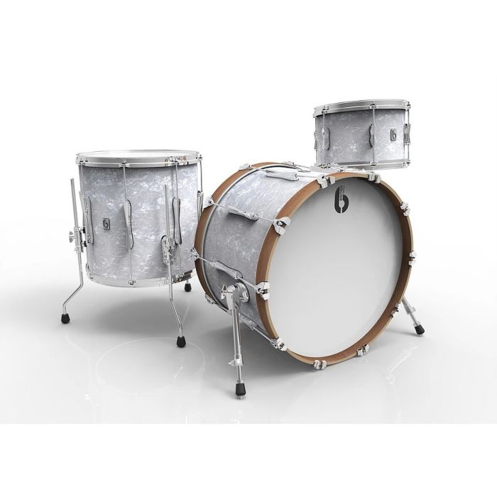 British Drum Co Lounge Series 20" 3-Piece Shell Pack in Windermere Pearl