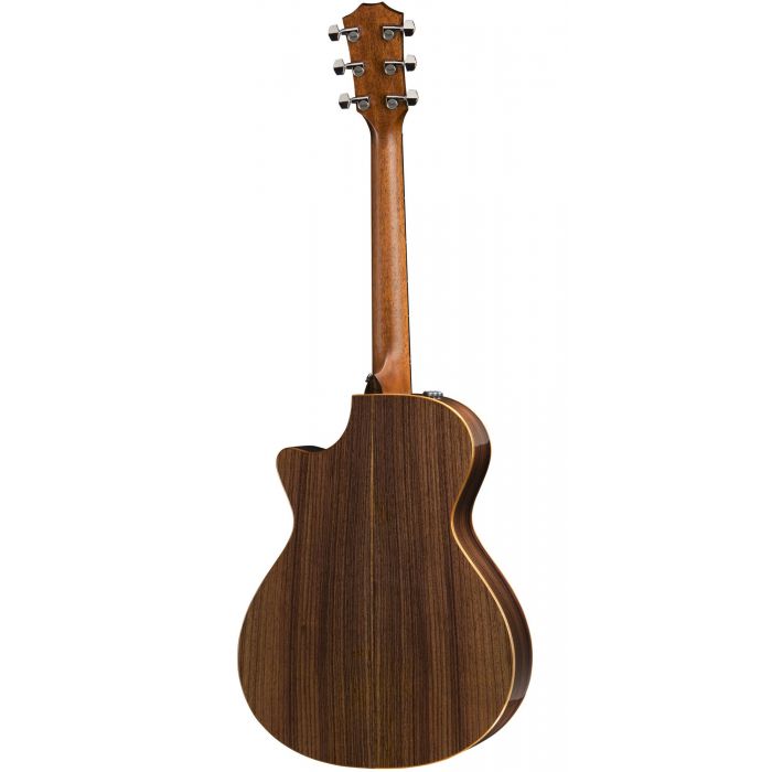 A Rear Image of The Taylor 712ce Showing Its Indian Rosewood Back and Sides
